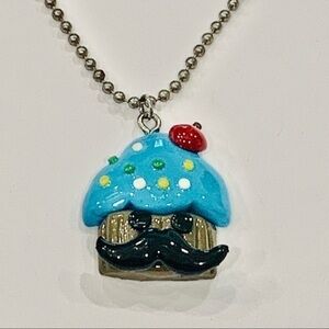 💐5/25 kids teen muffin cupcake with a mustache